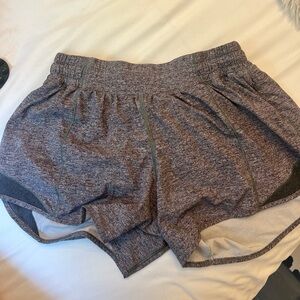 Lululemon Athletica Gray Running Shorts Lightweight Elastic Waist